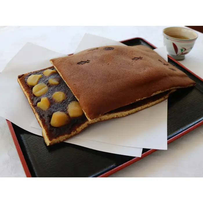 栗いり＆あんこびっしりの特大川幅どら焼き 約1300g×1個 No.085