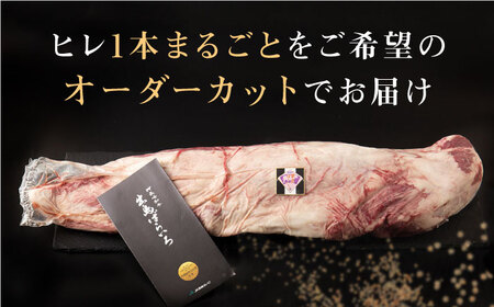 【月に1セット限定】長崎和牛 出島ばらいろ ヒレ まるごと1本【合同会社肉のマルシン】[QBN010]