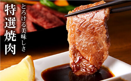 【全3回定期便】長崎和牛 出島ばらいろ 特選焼肉 セット （ロース カルビ カタロース モモ のいずれか2種類）約300g×2【合同会社肉のマルシン】[QBN052]
