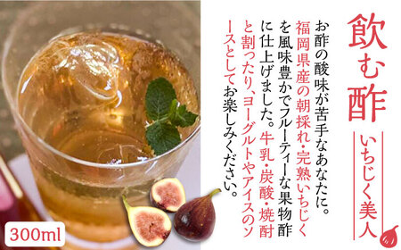 【全12回定期便】＜いちじく美人・いちご美人＞ 飲む酢 2本 & ゆず胡椒 ソース / もろみ セット [VBW028]地産 福岡 万能 調味料 酢