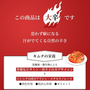 【定期便】12ヵ月連続でお届け！辛党におすすめ！切れてる大辛キムチ 2kg 国産 白菜キムチ 国産 長野県 韓国屋 信州韓国屋 新鮮 健康 発酵食品 おつまみ おかず ご飯のお供 お酒のお供 韓国 白菜 キムチ
