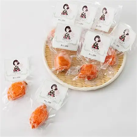 【KIMONO FRUITS】冷凍柿　あんぽ柿(徳島産)大玉8個入り　_果物・フルーツ 柿（カキ）  かき_【配送不可地域：離島】【1375657】