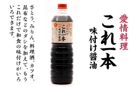 【全6回】味付け醤油 1L×2本 濱口醤油[XAA036]