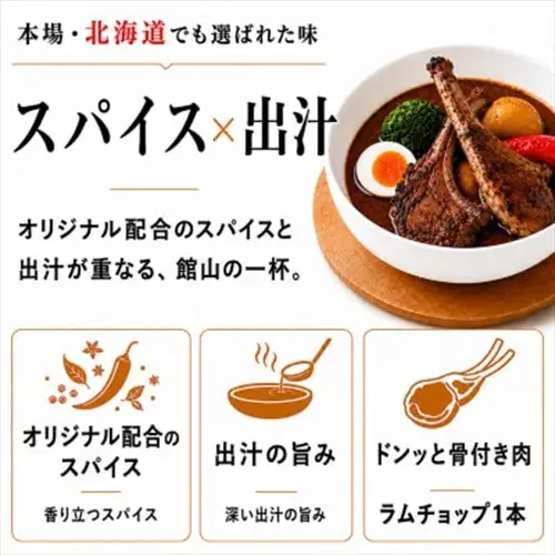 館山スープカレー冷凍パック ラムチョップ 辛口3食セット【配送不可地域：離島】【1483378】