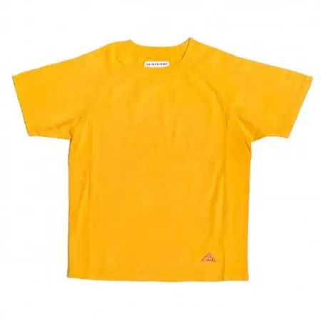 「SKINFRIEND SUMMER」丸首半袖Tシャツ　男女兼用Lサイズ/イエロー【1498195】