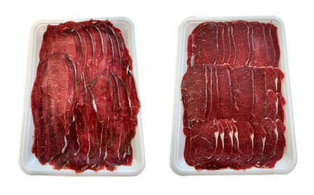 【6か月定期便】エゾシカ肉のスライス2種食べ比べお試しセット(計1kg) 南富フーズ株式会社 鹿肉 ジビエ 鹿 詰め合わせ 肉 北海道 南富良野町 エゾシカ セット 詰合せ 食べ比べ 