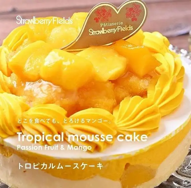 【福岡市】トロピカルムースケーキ(パッションフルーツ&マンゴー) 5号 15cm径 ストロベリーフィールズ | 菓子 おかし 食品 人気 おすすめ 送料無料