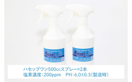 ハセップワン200ppm　500ccスプレー×2本セット（JD-8）