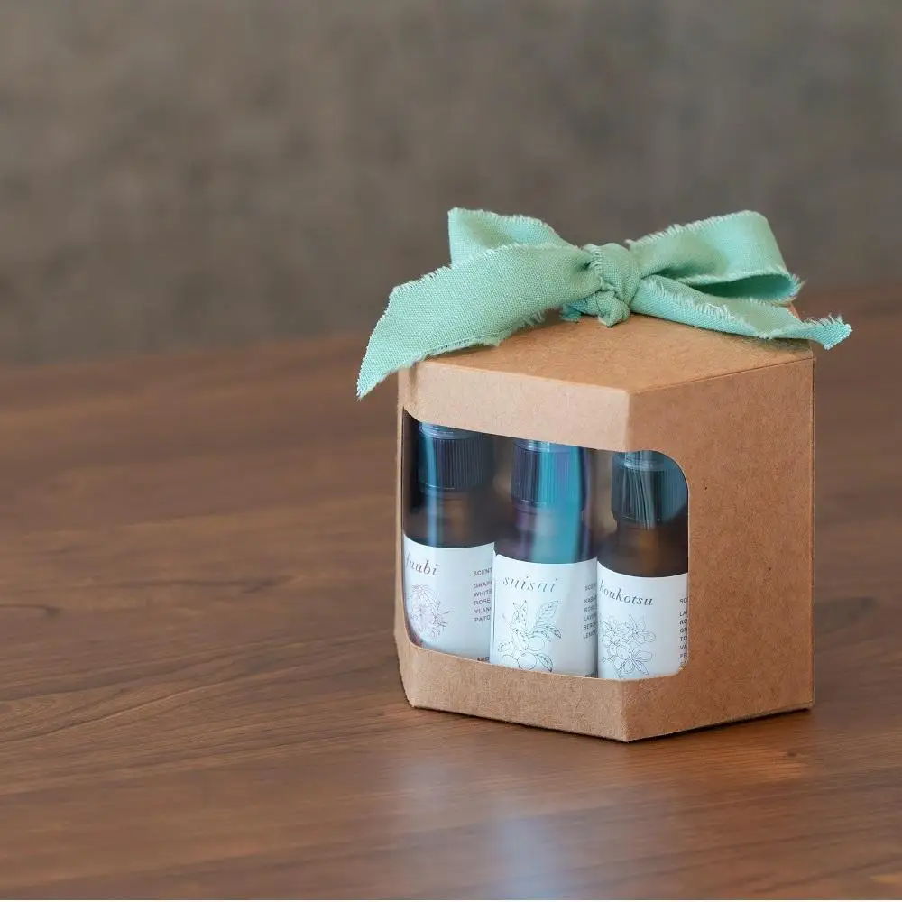【Made in Yufuin】ギフトボックス3本セット（suisui翠水・asagiri朝霧・koukotsu恍惚）
