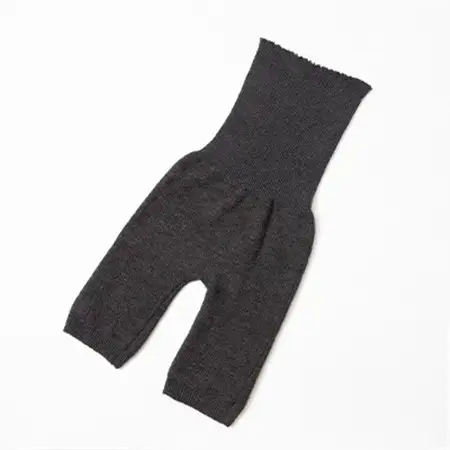 裏返し　シルクとウールの腹巻パンツ (チャコール)1点　NSGK23-11_装飾品・工芸品 女性・レディース 洋服   装飾品・工芸品  洋服 _【1469599】
