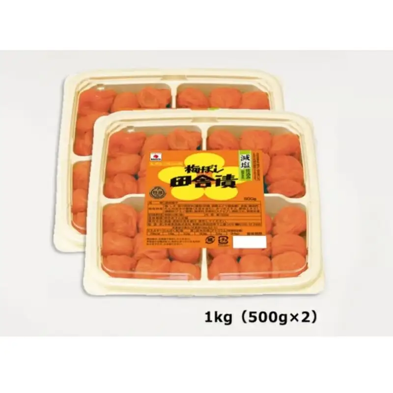 【3カ月定期便】紀州産南高梅 梅ぼし田舎漬 減塩仕込み（塩分6％）1kg(500g×2) / Ａ級品 和歌山 田辺市 紀州南高梅 南高梅 梅干し 梅干 梅 減塩 塩分控えめ 塩分6% 【nkt017-tk】