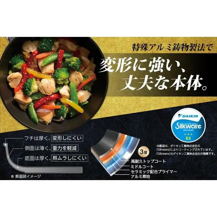TMB-2354技逸品フライパン20cm・24cm・ディープパン22cm3点セット【和平フレイズ】