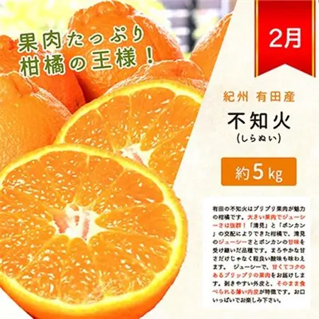 【発送月固定定期便】紀州和歌山産旬のフルーツセット(不知火・桃・ひらたね)全3回【配送不可地域：離島・北海道・沖縄県】【4013262】