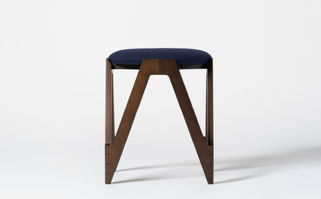 CO･DA･MA Low Stool＜ウォールナット＞（NC-010 ネイビー）