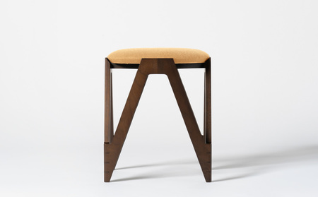 CO･DA･MA Low Stool＜ウォールナット＞（NC-109 イエロー）