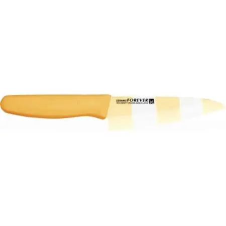 フォーエバー　抗菌カラーセラミック包丁14cmイエロー_雑貨・日用品 包丁 キッチン用品 _【1501230】