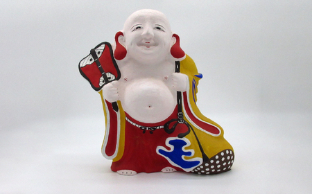 M-JJH2.【長谷寺詣で人気の土産品】出雲人形　布袋さん（大）