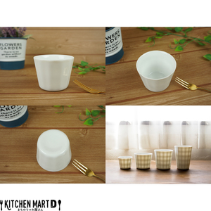 【美濃焼】 フリル ミニカップ 4個セット ホワイト 瑞浪市 / JS企画 小田陶器 カップ コップ マグ [AZAZ247]