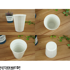【美濃焼】 フリル ロングタンブラー 2個セット ホワイト 瑞浪市 / JS企画 小田陶器 セット 食器 コップ カップ タンブラー [AZAZ248]