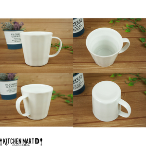 【美濃焼】 フリル マグカップ 2個セット ホワイト 瑞浪市 / JS企画 小田陶器 カップ コップ マグ [AZAZ246]