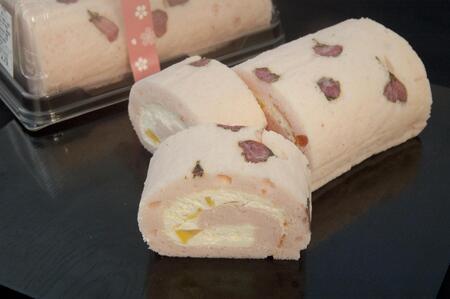 桜ロール  (18cm×1本) ロールケーキ さくら 桜スイーツ 手土産 菓子 春 スイーツ ケーキ 冷凍 ギフト風月堂
