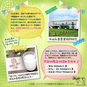 「大山おいしいミルク＆のむヨーグルト」鳥取県産生乳使用 牛乳 カフェオレ のむヨーグルト詰め合わせ