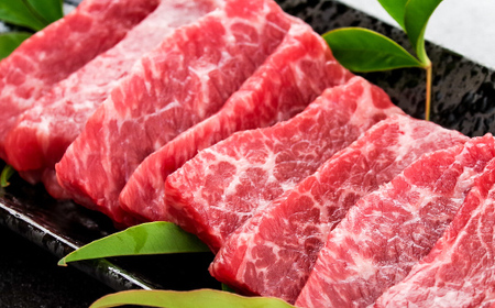 【精米後真空パック】「寿五位（すっごい）高岡牛」Ｈセット（牛カルビ850ｇ お米1.5kg 冷し焼き芋2本）  FAD-1938
