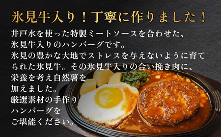 【地元で人気の洋食店の味！】 ひみハンバーグ 20個 〈冷凍〉　ハンバーグ