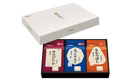 令和7年産 ホクレン 北海道米プレミアムギフトMSKY（無洗米） ゆめぴりか ふっくりんこ 喜ななつぼし 各2kg 3種セット 計6kg 食べ比べ ごはん こめ 白米 F6S-588