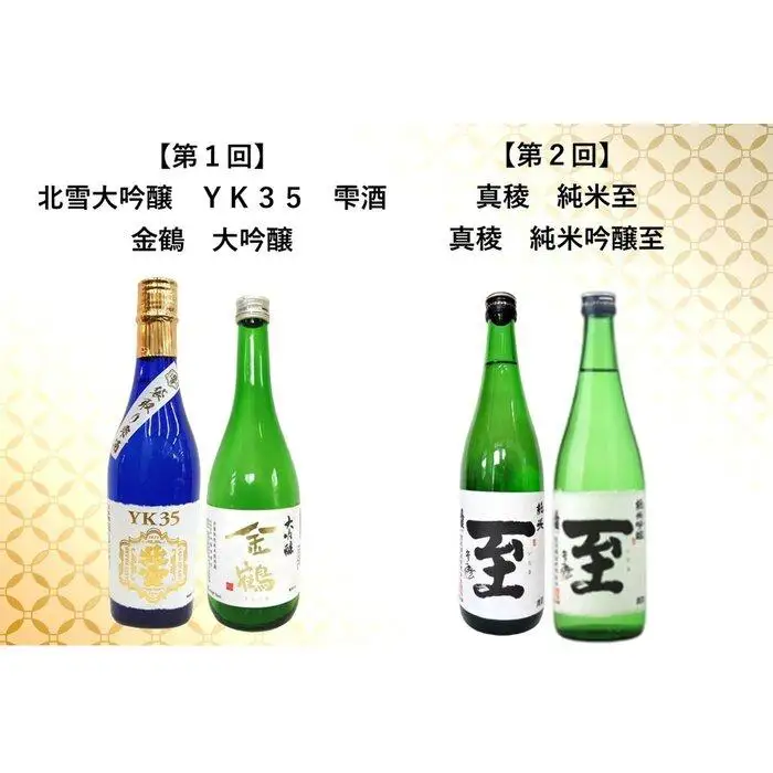 【定期便】佐渡の酒　毎月720ml×2本お届け【6ヵ月連続】