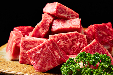 近江牛 サイコロ ステーキ 450g 【FO24W】 牛肉ステーキ サイコロ
