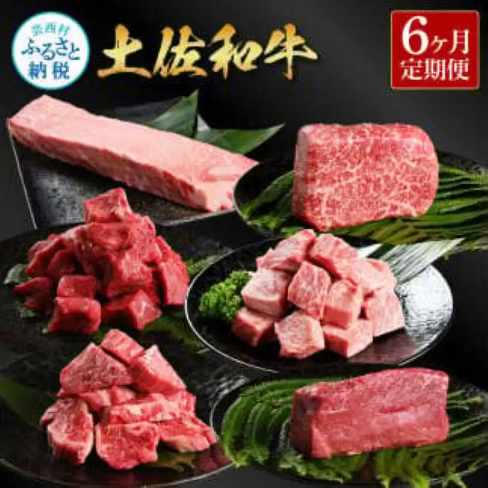 ＜6ヶ月定期便＞ 土佐和牛詰め合わせ6種（合計1.5kg）