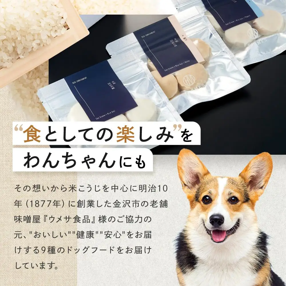 わんちゃん発酵健康おやつ【FERMES】 国産真鯛3種セット60日分
