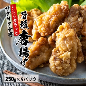 唐揚げ うま塩から揚げ 250g×4パック