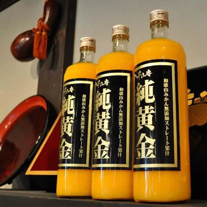 『純黄金』900ml×6本 和歌山みかんジュース 無添加ストレート果汁 紀伊国屋文左衛門本舗［TC8］