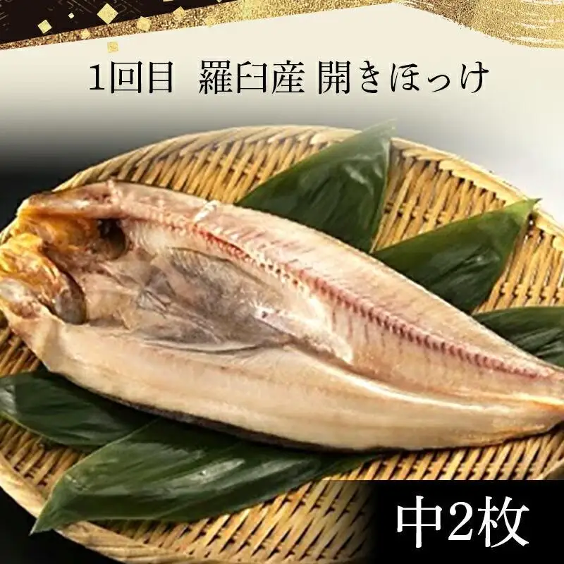 【年6回定期便】羅臼直送　厳選一夜干し 魚 さかな 一夜干し 国産 知床 北海道
