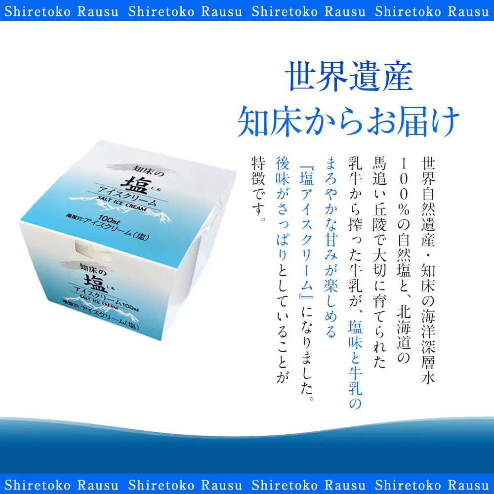 年6回！北海道 知床羅臼（らうす）の塩アイスクリーム定期便 アイス スイーツ バニラ お菓子 家族 北海道