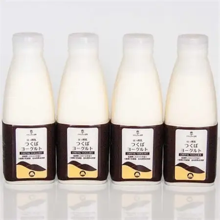 筑波ハムの飲むヨーグルト　つくばヨーグルト500ml 4本セット　茨城県産_卵・乳製品 ヨーグルト    飲料・ドリンク  ジュース _【配送不可地域：離島・沖縄県】【1446271】