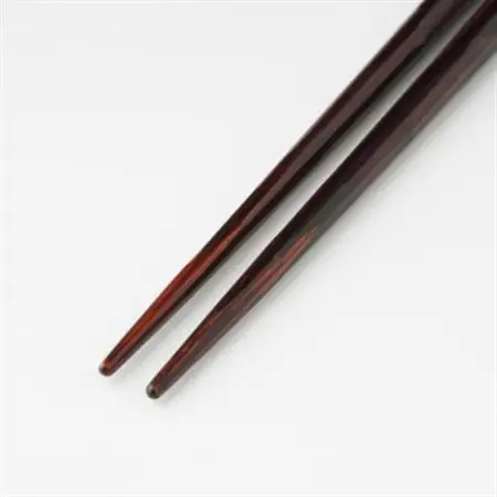国産漆100%　茨城県奥久慈漆使用　漆芸家　本間健司作　鉋目木地呂箸　24cm　1膳_雑貨・日用品 箸 食器 _【配送不可地域：離島・沖縄県】【1461953】