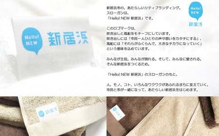 今治タオルブランド フェイスタオル4枚セット ふわふわ 「祈」シリーズ（ブラウン） 【Hello!NEW】