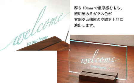 インテリア 玄関用 アクリル ウェルカムボード （ロゴタイプA）