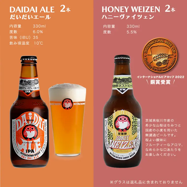 【 お中元 熨斗 付き 】 ハニーヴァイツェン 入り 飲み比べ 4種 8本 セット D 常陸野ネストビール ビール クラフトビール ネストビール 木内酒造 飲み比べ はちみつ 夏ギフト [CJ020sa]