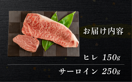 飛騨牛ヒレ150g・サーロイン250g ステーキ 各1枚 【70-50】