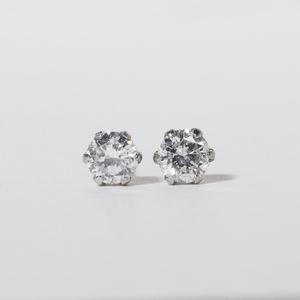 プラチナ　0.20ct一粒天然ダイヤモンドスタッドピアス　プラチナ900 ピアス ジュエリー アクセサリー PT900 レディース ダイヤ0.10ct×2 カラット 天然 ダイヤモンド 山梨県 甲斐市 BQ-112