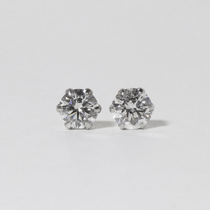 プラチナ 0.40ct一粒天然ダイヤモンドスタッドピアス プラチナ900 ピアス ジュエリー アクセサリー PT900 レディース ダイヤ0.20ct×2 カラット 天然 ダイヤモンド 山梨県 甲斐市 BQ-113