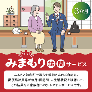 みまもり 訪問 サービス 3か月 C018-001 生活状況 郵便局 安心
