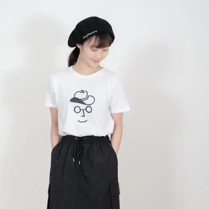 《3》【KEYMEMORY 鎌倉】カウボーイハットTシャツ WHITE