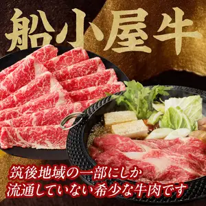 【牛肉】 船小屋牛 リブローススライス 【500g】《筑後》【冷凍】 176-006