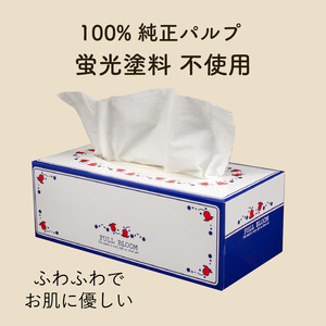 定期便 ティッシュ ペーパー ボックス 24箱 全4回 ティッシュペーパー 計96箱 ティッシュ 