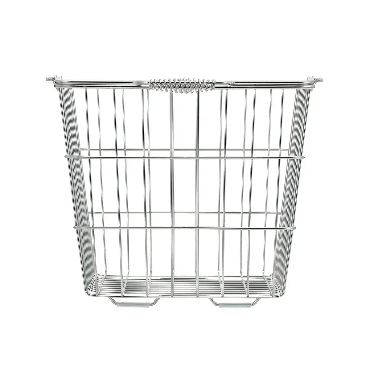 [家事問屋] 取って付きバスケット 大 ハンドル付 タオル収納 ステンレス製 キッチン用品 ランドリー用品 燕三条製 下村企販 新生活 【022S074】